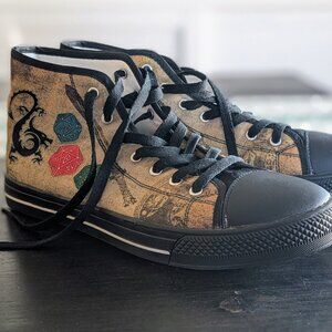 NEW Dungeons and Dragons | Pathfinder | D20 Chuck Taylor Style High Tops